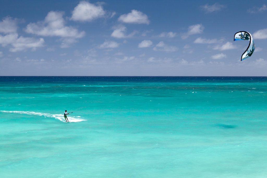 blue, blue sky, board, kite surfing, kiteboarding, kiter, kitesurf, kitesurfer, kitesurfing, ocean, outdoor, sea, sky, nature, sport, summer, surf, surfer, tropical, water, wind, blue sports, blue board